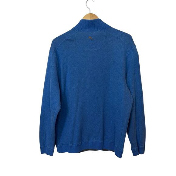 Tommy Bahama Reversible Sweater 1/4 Zip Pullover Blue Gray
Pullover Mens L - Picture 5 of 8
